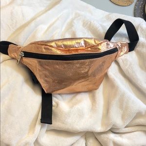 Fanny pack bum bag rose gold